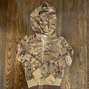 Aritzia TNA Camo zip-up hoodie